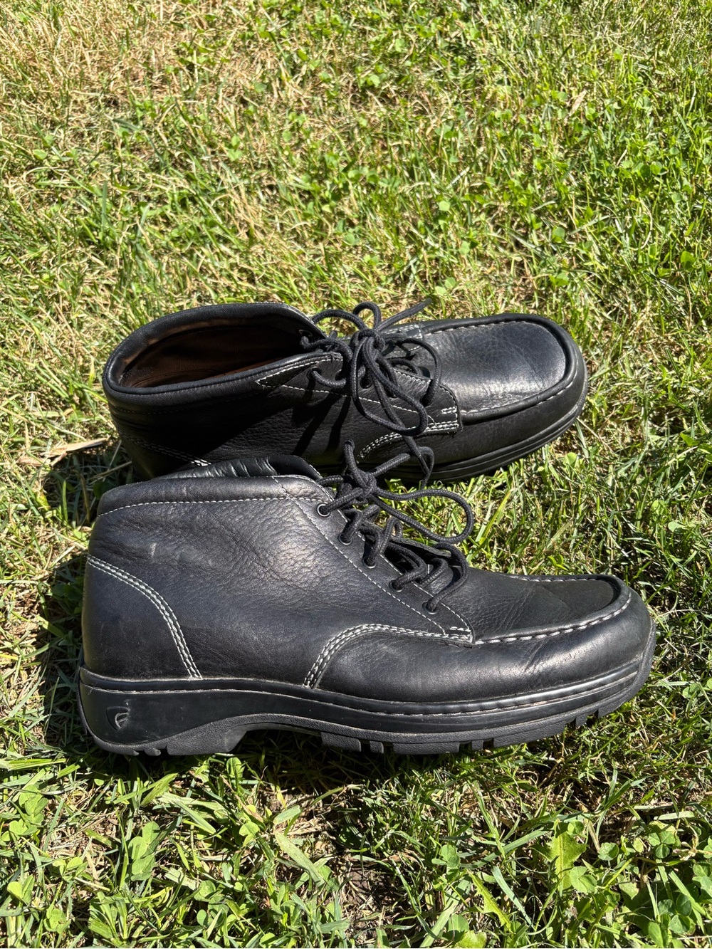 Red Wing Men's Black Leather Lace-Up Ankle Shoes Size 8